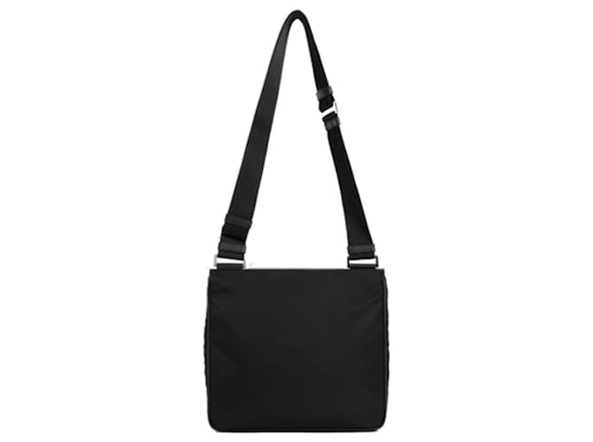Prada Bolsa transversal Saffiano com logo triangular Preto - vista 5