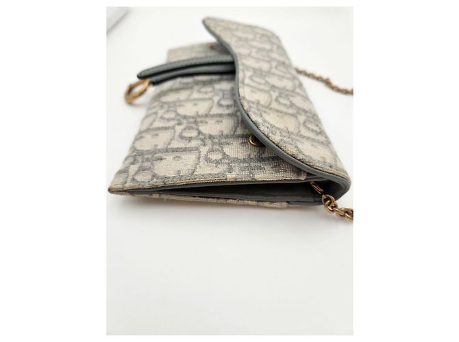 Saddle Dior Schräger WOC-Sattelgrau Braun - Ansicht 3