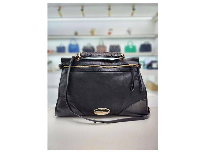 Mulberry Borsa tote e a spalla oversized Taylor Nero - vista 9