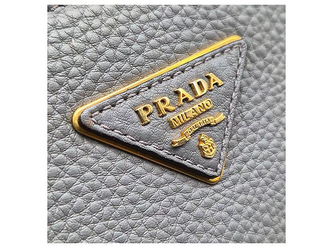 Prada Borsa Tote e Borsa a Spalla in Vitello Daino Marrone - vista 8