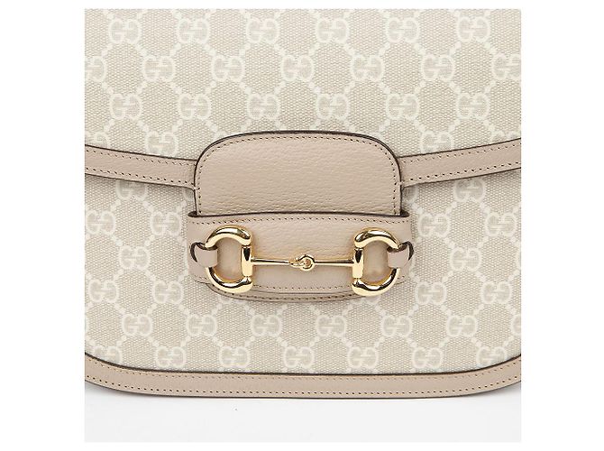 Gucci Borsa a spalla media Horsebit Marrone - vista 3