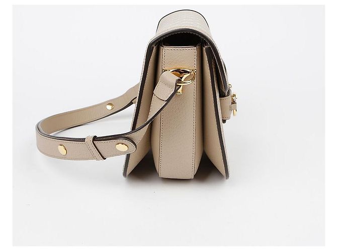 Gucci Borsa a spalla media Horsebit Marrone - vista 5