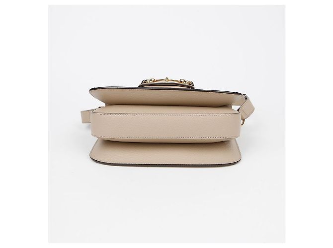 Gucci Borsa a spalla media Horsebit Marrone - vista 7