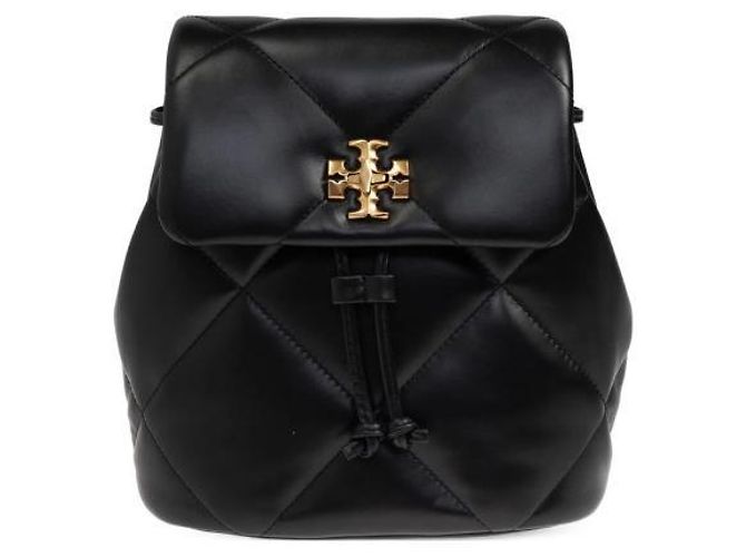 Tory Burch KIRA Diamant-gequilteter kleiner Rucksack Schwarz - Ansicht 4
