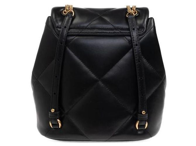 Tory Burch KIRA Diamant-gequilteter kleiner Rucksack Schwarz - Ansicht 6