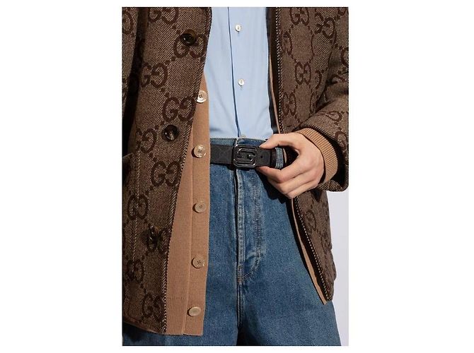 Gucci Cinturón reversible entrelazado cuadrado - vista 5