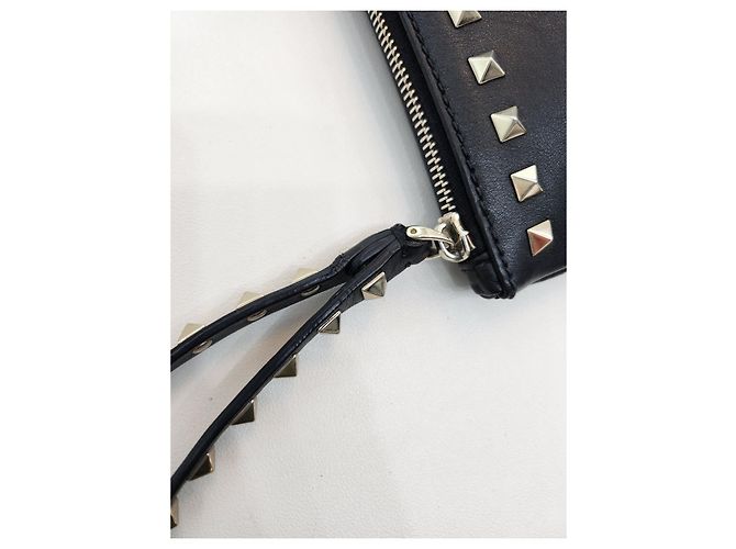 Valentino Clutch Garavani Rockstud Grande Nero - vista 16