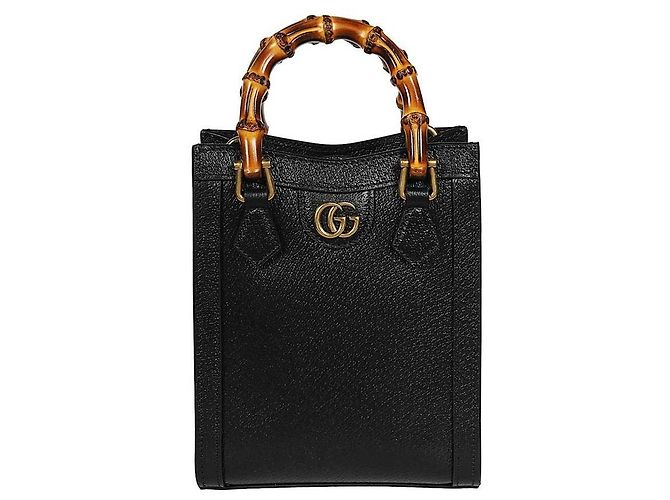 Gucci Borsa Diana Mini Tote Nero - vista 4