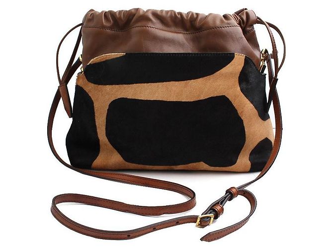 Burberry Borsa a tracolla Prosum Tabi in shearling Nero - vista 3