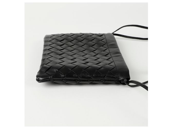 Bottega Veneta Borsa a Spalla Piccola Dust Nero - vista 6