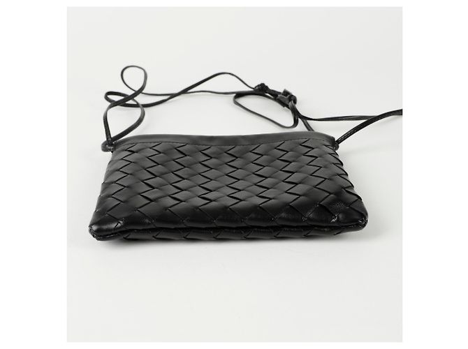 Bottega Veneta Borsa a Spalla Piccola Dust Nero - vista 7