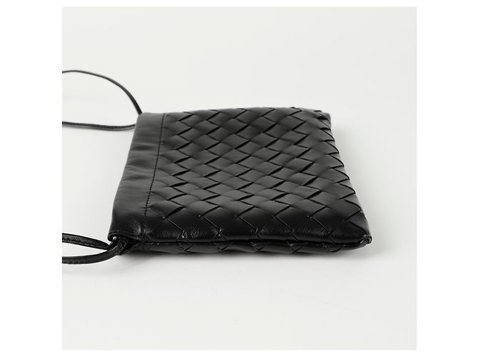 Bottega Veneta Borsa a Spalla Piccola Dust Nero - vista 8