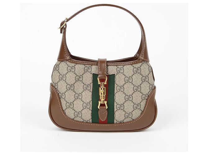 Gucci Mini borsa hobo Jackie a tracolla incrociata Marrone - vista 2