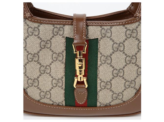 Gucci Mini borsa hobo Jackie a tracolla incrociata Marrone - vista 3