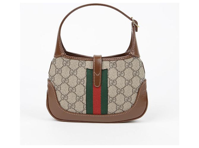 Gucci Mini borsa hobo Jackie a tracolla incrociata Marrone - vista 4