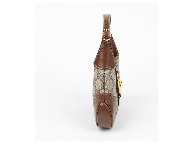 Gucci Mini borsa hobo Jackie a tracolla incrociata Marrone - vista 5