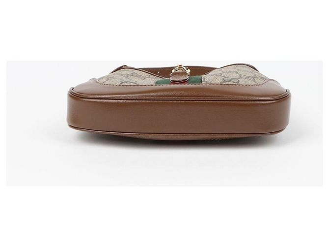 Gucci Mini borsa hobo Jackie a tracolla incrociata Marrone - vista 6