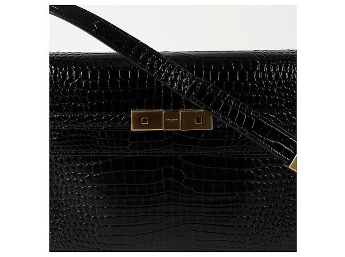 Saint Laurent Borsa a spalla media Manhattan Nero - vista 2