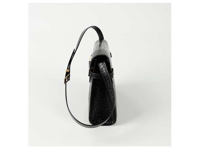 Saint Laurent Borsa a spalla media Manhattan Nero - vista 4