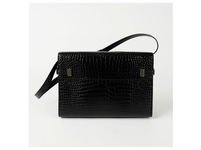 Saint Laurent Borsa a spalla media Manhattan Nero - vista 5