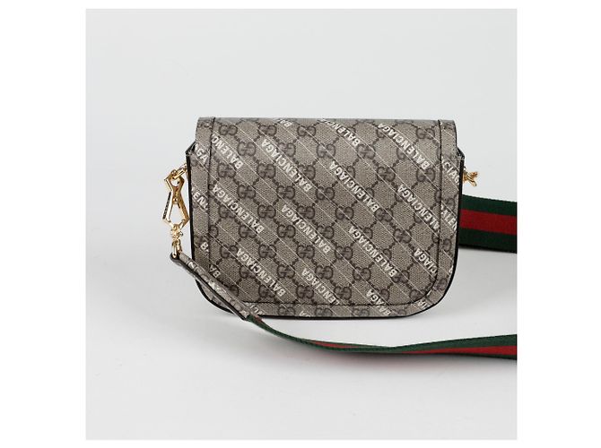Gucci Mini borsa a tracolla incrociata Horsebit Hacker Project Marrone - vista 4