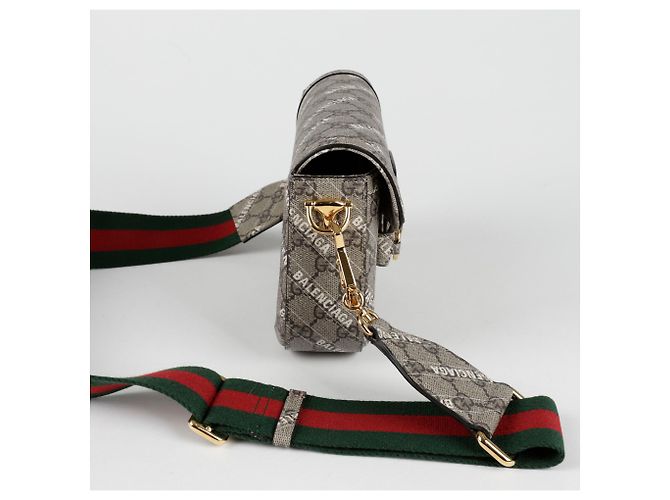 Gucci Mini borsa a tracolla incrociata Horsebit Hacker Project Marrone - vista 5