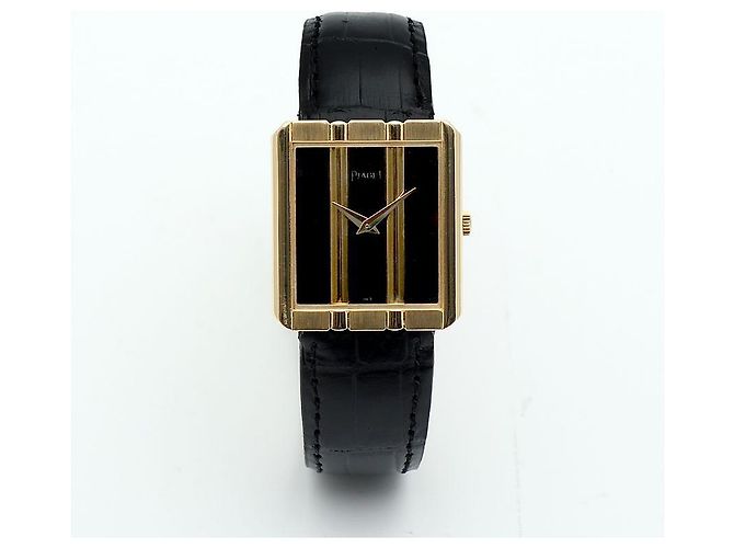 Piaget Relógio masculino Polo Onyx Black em ouro, Quartzo médio dourado - vista 15