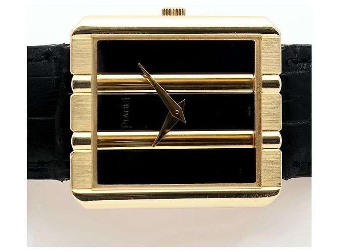Piaget Relógio masculino Polo Onyx Black em ouro, Quartzo médio dourado - vista 2