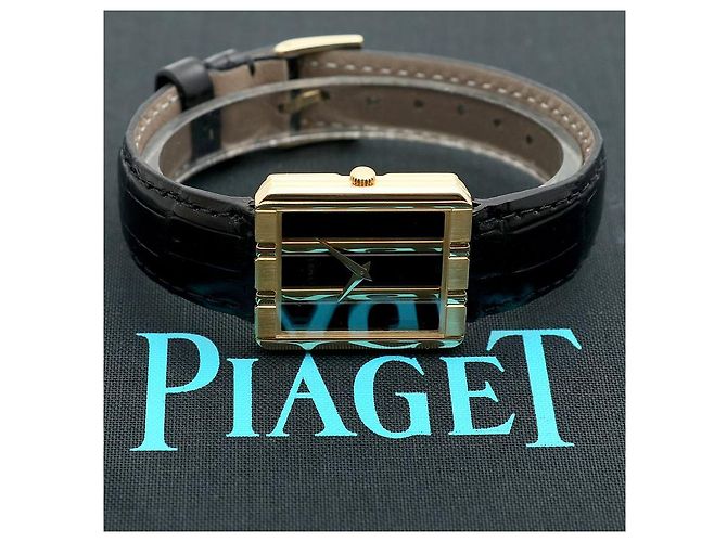 Piaget Relógio masculino Polo Onyx Black em ouro, Quartzo médio dourado - vista 25