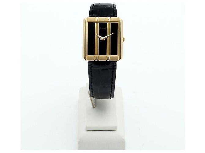 Piaget Relógio masculino Polo Onyx Black em ouro, Quartzo médio dourado - vista 5