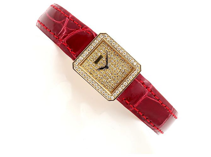 Piaget Mini-Größe Damen-Golduhr mit Diamant-Pavé, Protokollhandbuch, Geburtsurkunde Golden - Ansicht 16