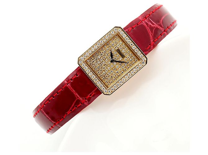 Piaget Mini-Größe Damen-Golduhr mit Diamant-Pavé, Protokollhandbuch, Geburtsurkunde Golden - Ansicht 17