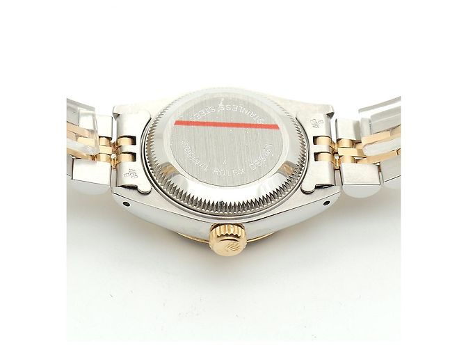 Rolex Reloj Combi Dama Datejust Esfera Plateada Después de Ajuste Diamante Plata - vista 13