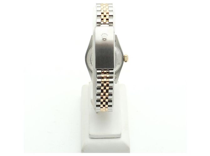 Rolex Reloj Combi Dama Datejust Esfera Plateada Después de Ajuste Diamante Plata - vista 6