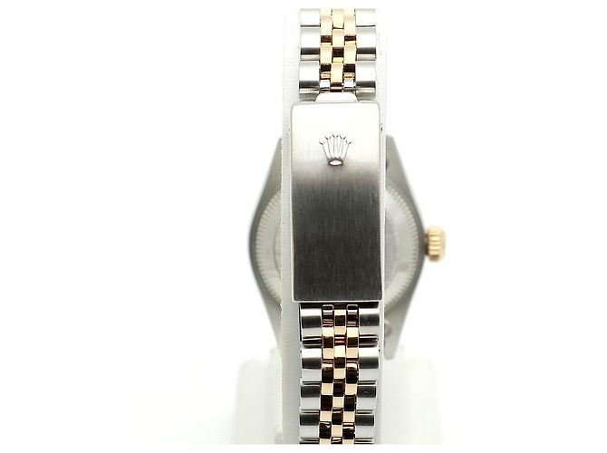 Rolex Reloj Combi Dama Datejust Esfera Plateada Después de Ajuste Diamante Plata - vista 7