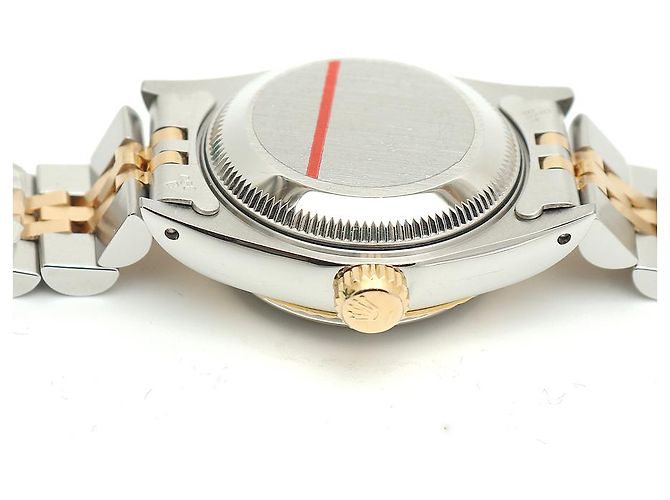 Rolex Datejust Damenuhr, Kombination Champagnergold mit Stabindex Golden - Ansicht 11