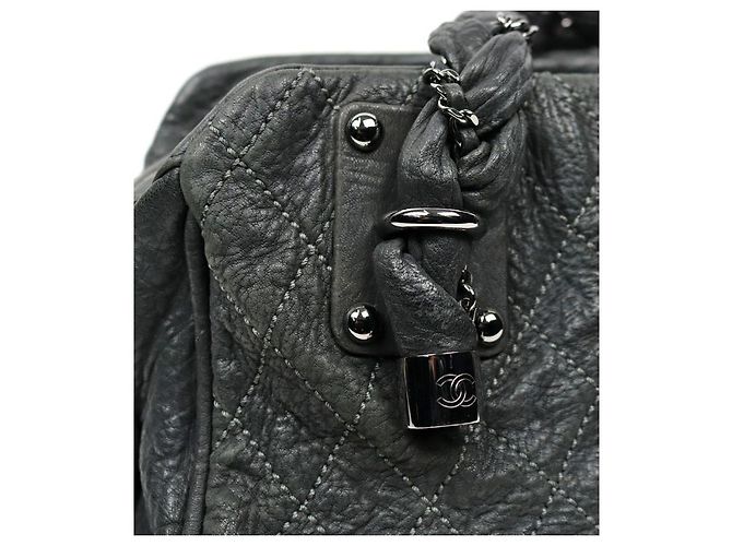 Chanel Borsa a spalla bowling verde scuro - vista 8