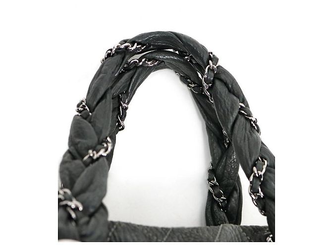 Chanel Borsa a spalla bowling verde scuro - vista 9