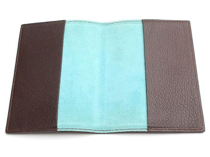 Tiffany & Co Dunkelbraune Leder-Passhülle - Ansicht 3