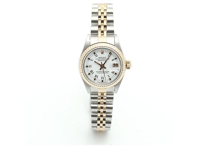 Rolex Datejust mit Weißem Römischen Goldpunkt - Ansicht 17