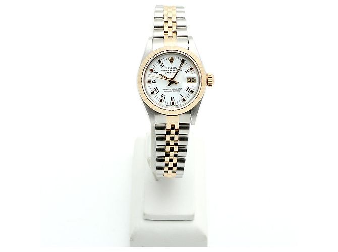 Rolex Datejust mit Weißem Römischen Goldpunkt - Ansicht 4