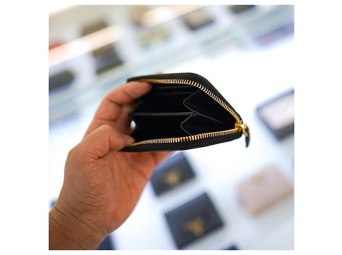 Prada Cartera de Mujer de Cuero Negro - vista 10