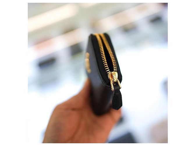 Prada Cartera de Mujer de Cuero Negro - vista 12