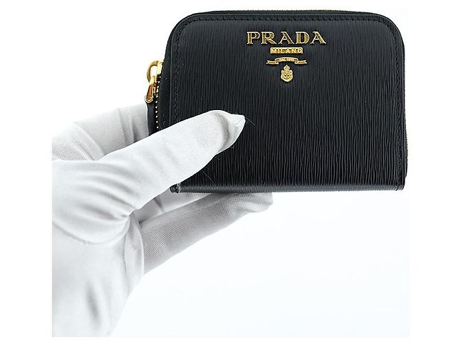 Prada Cartera de Mujer de Cuero Negro - vista 16