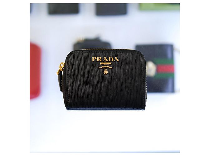 Prada Cartera de Mujer de Cuero Negro - vista 4