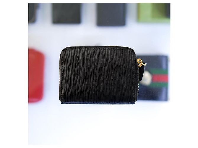 Prada Cartera de Mujer de Cuero Negro - vista 6