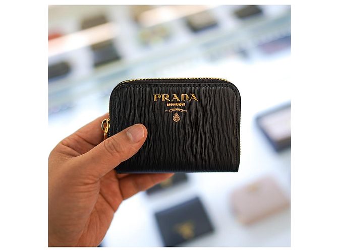 Prada Cartera de Mujer de Cuero Negro - vista 7