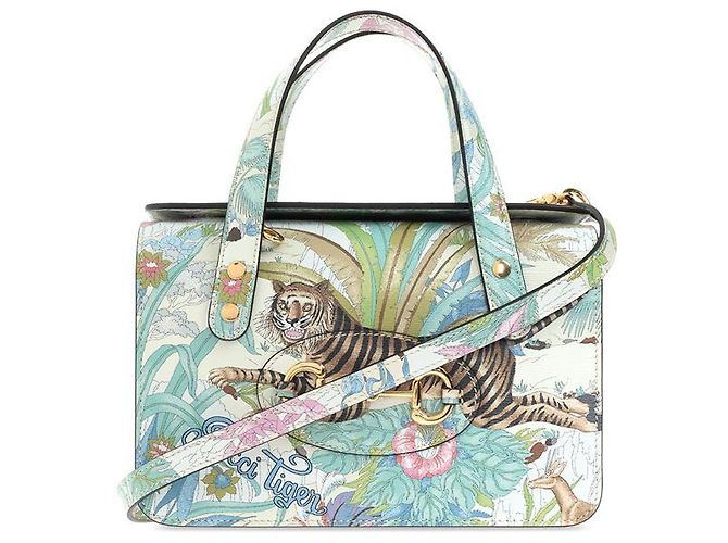 Gucci Multicolor Tiger Horsebit Schultertasche UTIAC Mehrfarben - Ansicht 7