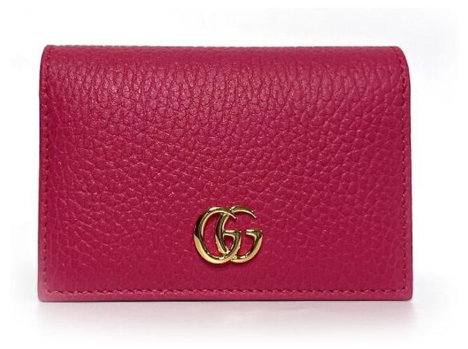 Gucci Tarjetero GG Logo Marmont Rosa Rojo - vista 3