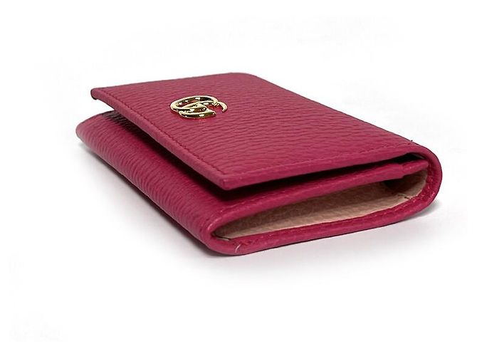 Gucci Tarjetero GG Logo Marmont Rosa Rojo - vista 4